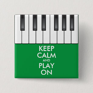 Personalisiertes BEHALTEN CALM und PLAY On-Keyboar Button