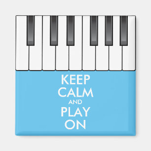 Personalisiertes BEHALTEN CALM und PLAY On-Keyboar Magnet