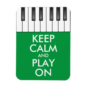 Personalisiertes BEHALTEN CALM und PLAY On-Keyboar Magnet
