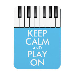 Personalisiertes BEHALTEN CALM und PLAY On-Keyboar Magnet