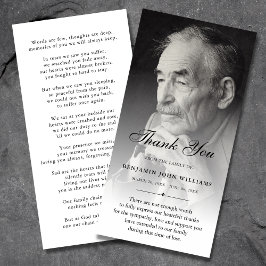 Personalisiertes Beileid für benutzerdefiniertes F Dankeskarte