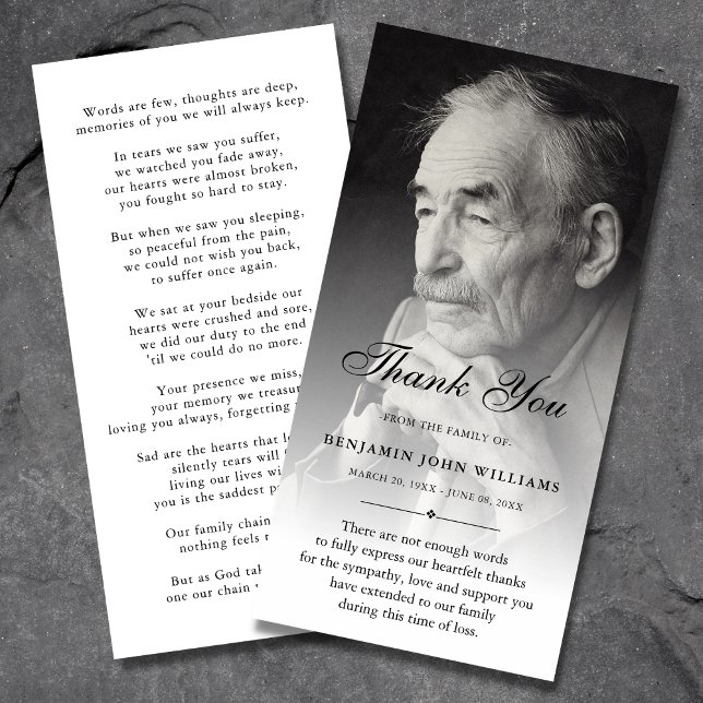 Personalisiertes Beileid für benutzerdefiniertes F Dankeskarte (Von Creator hochgeladen)