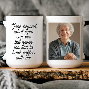 Personalisiertes Beileid in der Erinnerung Kaffeetasse