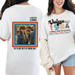 Personalisiertes beliebiges Vintages Foto Geburtst T-Shirt<br><div class="desc">Treten Sie ein in die Zeit und feiern Sie Ihren Meilenstein Geburtstag im Stil mit unserem Personalisierten Any Age Vintag Custom Foto Geburtstag T - Shirt! Ob 70., 80. oder 90. Geburtstagsbash, oder Sie treffen auf die spannenden Zeitalter von 21, 30, 40, 50 oder 60, unser Shirt verkörpert klassische Nostalgie...</div>