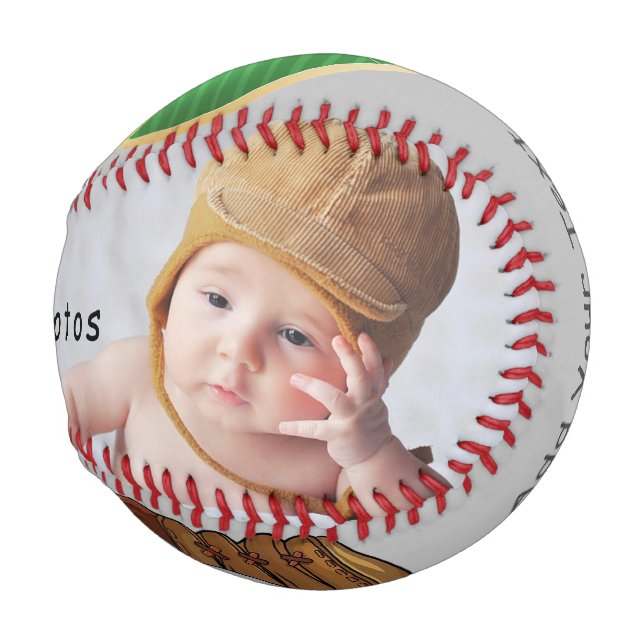 Personalisiertes benutzerdefiniertes Baseball-Bat- Baseball (Vorne Rechts)