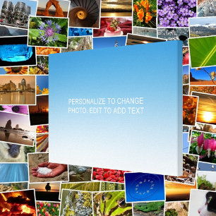 Personalisiertes benutzerdefiniertes blaues Artwor Leinwanddruck