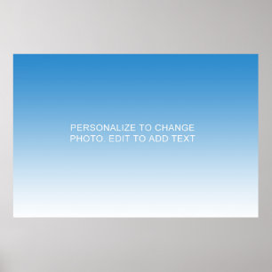 Personalisiertes benutzerdefiniertes blaues Artwor Poster