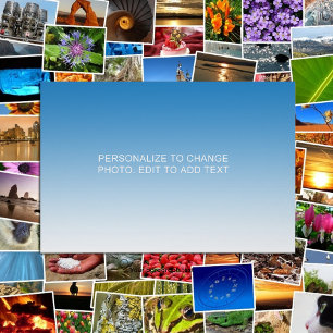 Personalisiertes benutzerdefiniertes blaues Artwor Poster