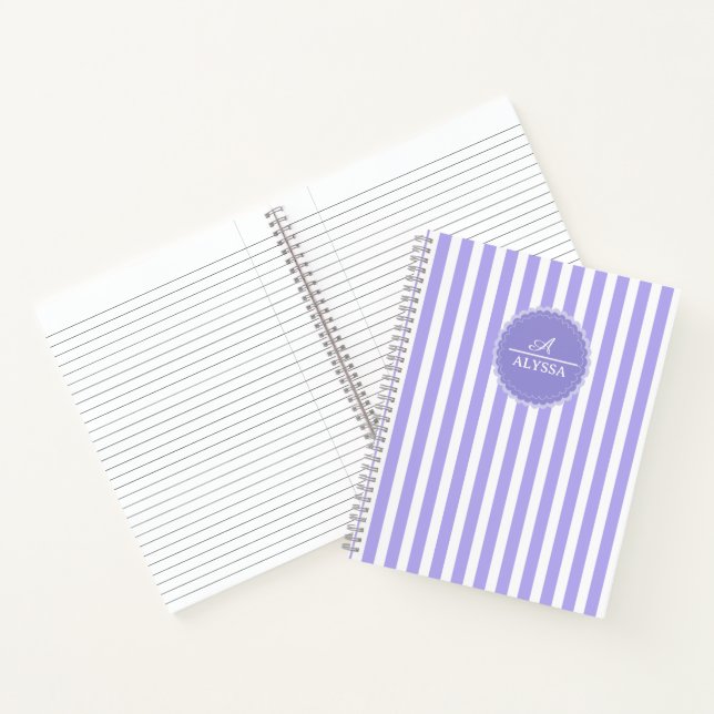 Personalisiertes benutzerdefiniertes Blumen-Name-N Notizbuch (Innenseite)