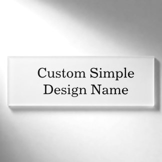 Personalisiertes benutzerdefiniertes Design Klassi Namenschild