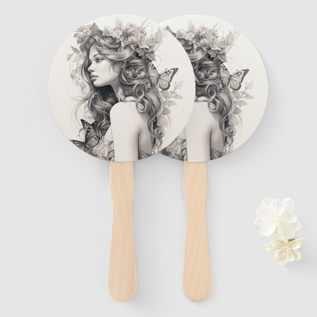 Personalisiertes benutzerdefiniertes Foto Eigenes  Fächer (Vorne und Hinten)