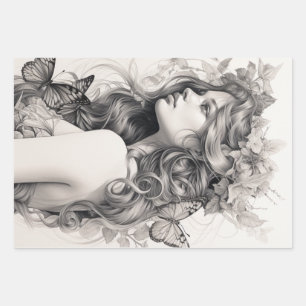 Personalisiertes benutzerdefiniertes Foto Eigenes Geschenkpapier Set