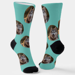 Personalisiertes benutzerdefiniertes Foto - Husky- Socken