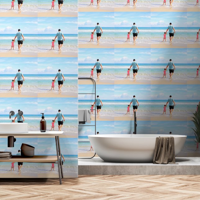 Personalisiertes benutzerdefiniertes Foto - Ihr ei Tapete (Badezimmer)