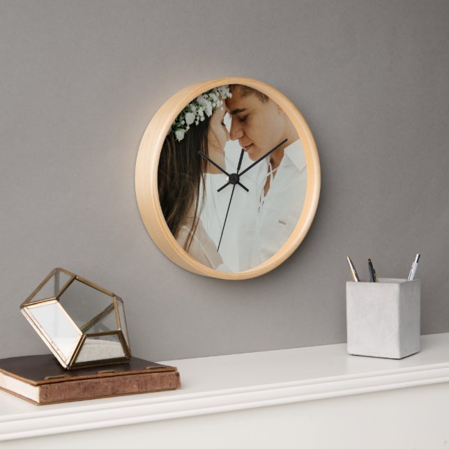Personalisiertes benutzerdefiniertes Foto Neu geza Uhr (Büro)