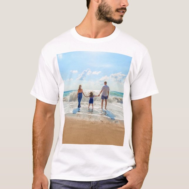 Personalisiertes benutzerdefiniertes Foto T - Shir T-Shirt (Vorderseite)