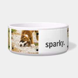 Personalisiertes benutzerdefiniertes Foto und Name Napf