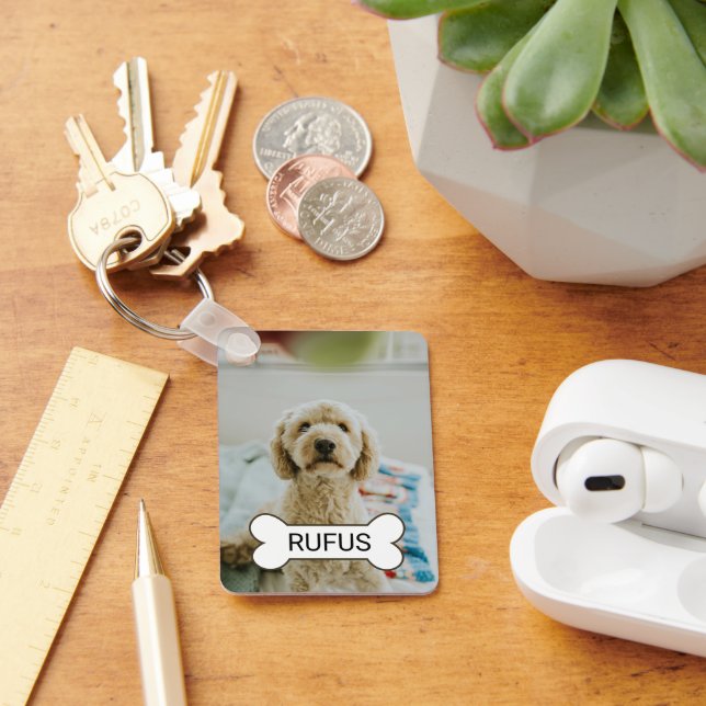 Personalisiertes benutzerdefiniertes Foto und Text Schlüsselanhänger (Schreibtisch)