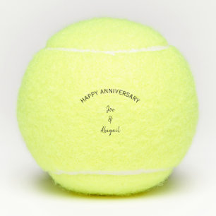 Personalisiertes benutzerdefiniertes Happy Anniver Tennisbälle