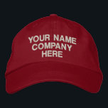 Personalisiertes benutzerdefiniertes HTML-Stickere Bestickte Baseballkappe<br><div class="desc">Wählen Sie Schriftart und Farbe - Gestalten Sie Ihren eigenen Personalisierten, bestickten Text - Ihren Text hinzufügen / Name / Logo / mehr mit dem Anpassungsprogramm - Wählen Sie Ihre Farbe / Größe / Schriftart - Machen Sie Ihre einzigartige Business-Werbeaktion Hut / Baseball Caps / Geschenk :) Viel Glück -...</div>