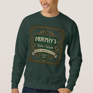 Personalisiertes benutzerdefiniertes irisches Pub- Sweatshirt
