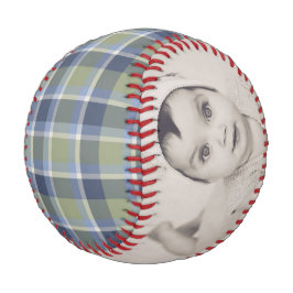Personalisiertes, benutzerdefiniertes, Kariertes M Baseball