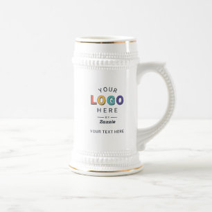 Personalisiertes benutzerdefiniertes Logo Geschäft Bierglas