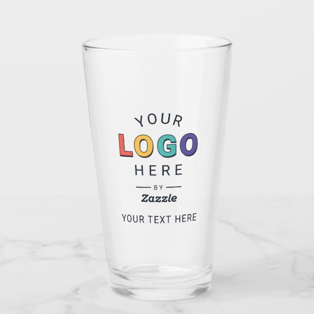 Personalisiertes benutzerdefiniertes Logo Geschäft Glas (Vorderseite)