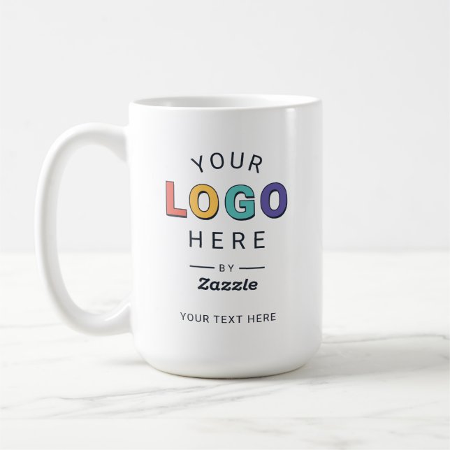Personalisiertes benutzerdefiniertes Logo Geschäft Kaffeetasse (Links)