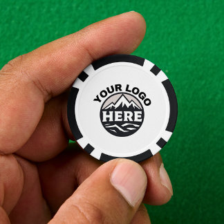 Personalisiertes benutzerdefiniertes Logo und Text Pokerchips