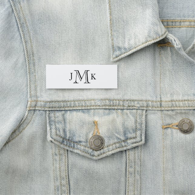 Personalisiertes benutzerdefiniertes Monogramm, We Namensschild (Beispiel)