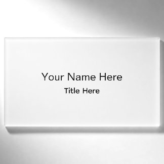 Personalisiertes benutzerdefiniertes professionell namenschild