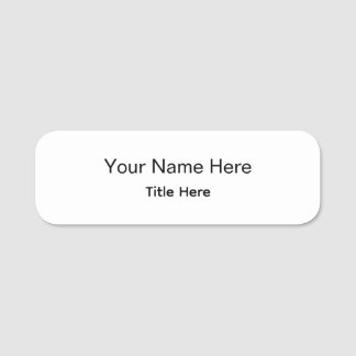 Personalisiertes benutzerdefiniertes professionell namensschild