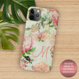 Personalisiertes benutzerdefiniertes rosa floral R Case-Mate iPhone Hülle