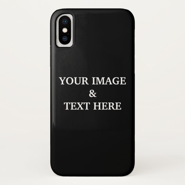 Personalisiertes, benutzerdefiniertes Schwarz - Ih Case-Mate iPhone Hülle (Rückseite)