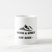 Personalisiertes Bergabenteuer Paare Tasse