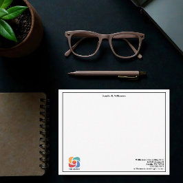 Personalisiertes Berufliches Firmenlogo Mitteilungskarte