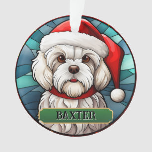 Personalisiertes beschlagenes Glas maltesisch Ornament