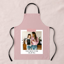 Personalisiertes Best-Ever-Mama-Foto | Pink Schürze