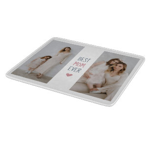 Personalisiertes "Best Mama Ever"-Schnittboard Schneidebrett