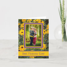 Personalisiertes Best Mommy Ever Yellow Flowers Fo