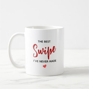 Personalisiertes Best Swipe Liebeszitat Kaffeetasse
