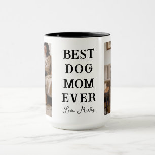 Personalisiertes Beste Hundemama 2 Foto   Mutterta Tasse