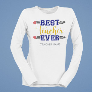 Personalisiertes Beste Lehrerin/Bester Lehrer Alle T-Shirt
