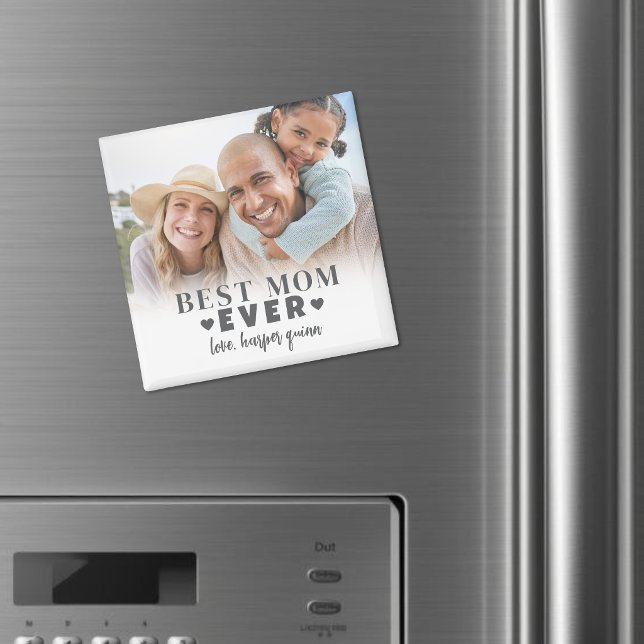 Personalisiertes Beste Mama Foto Magnet (Personalized Best Mom Photo Magnet )