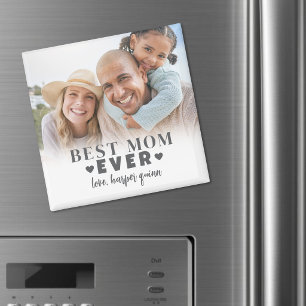 Personalisiertes Beste Mama Foto Magnet