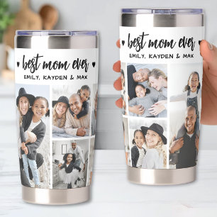 Personalisiertes Beste Mama Foto Mutter Thermobecher