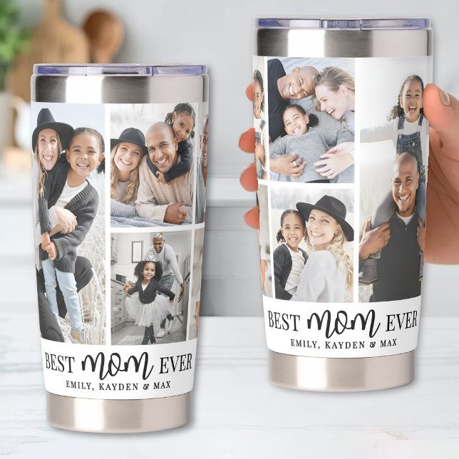 Personalisiertes Beste Mama Foto Mutter Thermobecher (Personalized Best Mom Photo Mother Insulated Tumbler )