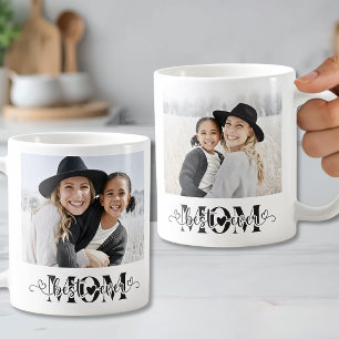 Personalisiertes Beste Mama überhaupt 2 Foto Kaffeetasse