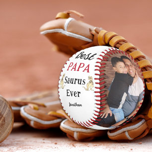 Personalisiertes Beste Papa Saurus Aller Kinderfot Baseball
